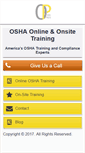 Mobile Screenshot of osha-pros.com