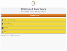 Tablet Screenshot of osha-pros.com